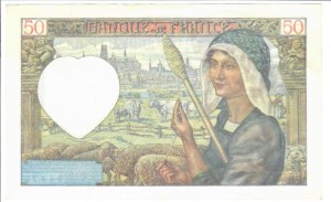 Foreign Banknotes - France - Banque de France, 50 Francs 24/04/1941. ...