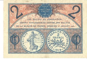 Foreign Banknotes - France - Chambre de Commerce de Paris 2 Francs 01...