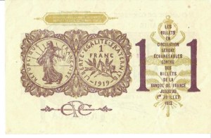 Foreign Banknotes - France - Chambre de Commerce de Paris 1 Franc 01/...