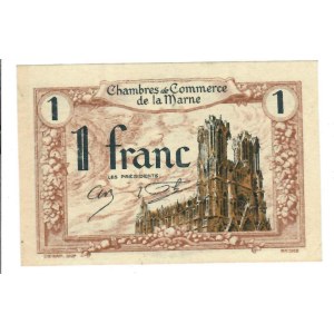 Foreign Banknotes - Francia - Chambre de Commerce de la Marne 1 Franc ...