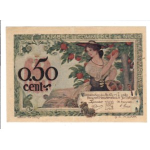 Foreign Banknotes - Francia - Chambres de Commerce de Nice et des Alpe...