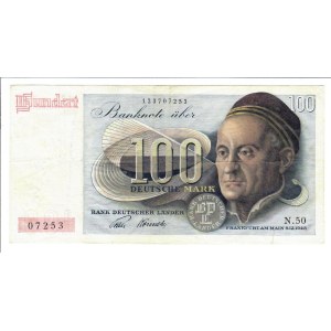Foreign Banknotes - Germania - Bank Deutscher Lander 100 Mark. 09/12/1...