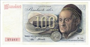 Foreign Banknotes - Germany - Bank Deutscher Lander 100 Mark. 09/12/1...