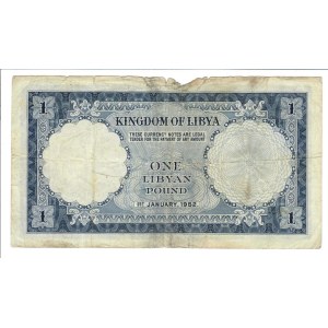 Foreign Banknotes - Libia - Bank of Libya, 1 Pound 01/01/1952. Pick 16...