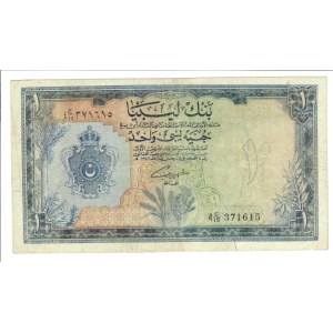 Foreign Banknotes - Libia - Bank of Libya, 1 Pound 1963. Pick 30....