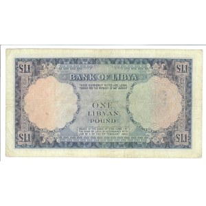 Foreign Banknotes - Libia - Bank of Libya, 1 Pound 1963. Pick 30....