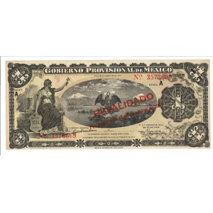 Foreign Banknotes - Messico - Emisiones del Gobierno Provisional de Mé...