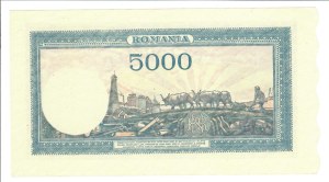 Foreign Banknotes - Romania - Banca Nationala a Romaniei 5000 Lei. 20/...