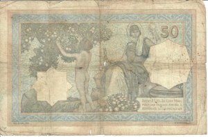 Foreign Banknotes - Tunisia - Banque de l'Algérie, 50 Francs type 1912...