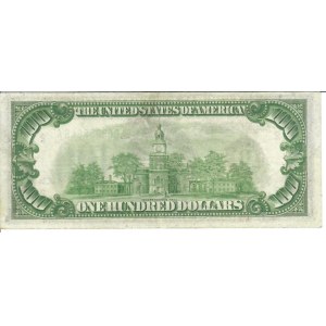 Foreign Banknotes - USA - Size Federal Reserve Notes. 100 Dollars 1934...