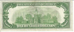 Foreign Banknotes - USA - Size Federal Reserve Notes. 100 Dollars 1934...