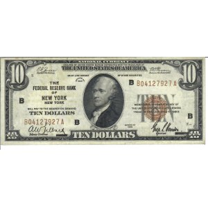 Foreign Banknotes - USA - Federal Reserve Bank Note. 10 Dollars 1929 s...