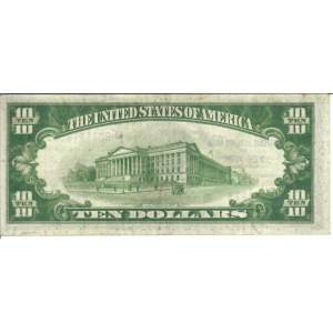 Foreign Banknotes - USA - Federal Reserve Bank Note. 10 Dollars 1929 s...