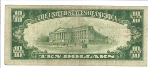Foreign Banknotes - USA - Federal Reserve Bank Note. 10 Dollars 1929 s...