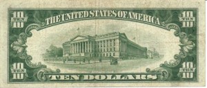 Foreign Banknotes - USA - Silver Certificate. 10 Dollar 1934 C. Friedb...