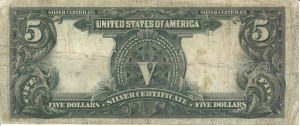 Foreign Banknotes - USA - 5 Dollars 1899 Silver certificate. Indian. ...