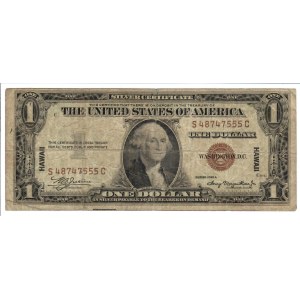 Foreign Banknotes - USA - Silver Certificates. 1 Dollar 1935 A -Signat...