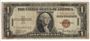 Foreign Banknotes - USA - Silver Certificates. 1 Dollar 1935 A -Signat...