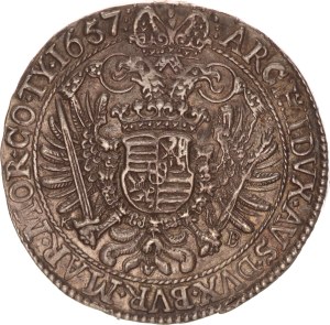 Ferdinand III.(1608-1657), taler, Kremnitz, 1657
