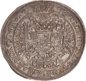 Leopold I.(1657-1705), taler, Kremnitz, 1692
