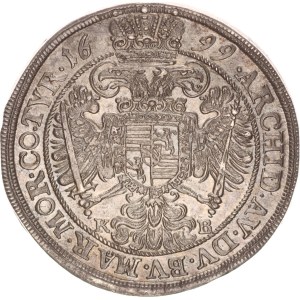 Leopold I.(1657-1705), ½ taler, Kremnitz, 1699