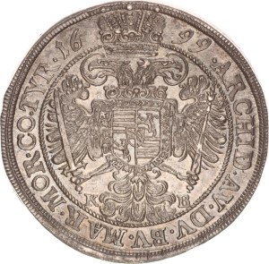 Leopold I.(1657-1705), ½ taler, Kremnitz, 1699