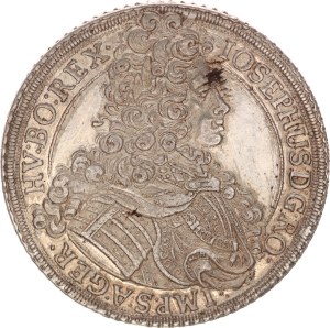 Joseph I., taler, Wien, field smoothed, 1705