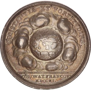 Karl VI., silvermedal for coronation in Frankfurt, 38mm, 1711