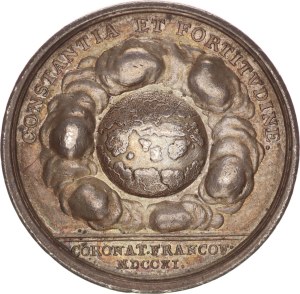 Karl VI., silvermedal for coronation in Frankfurt, 38mm, 1711