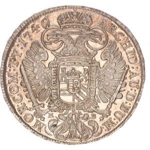 Karl III., taler, Kremnitz, 1740