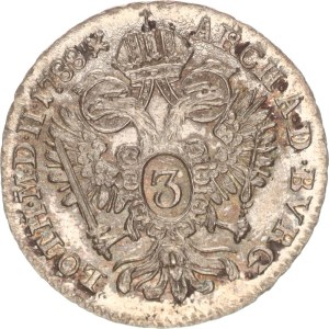 Joseph II., 3 kreuzer, B, 1788