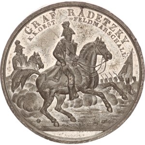 Austria, tin medal, Josef Graf Radetzky, Battle of Sommacampagna and Custozza, 41mm, 1848