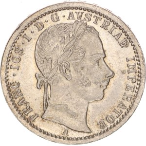 Franz Joseph I.(1848-1916), ¼ florin, A, Wien, 1862