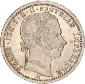 Franz Joseph I.(1848-1916), ¼ florin, A, Wien, 1862