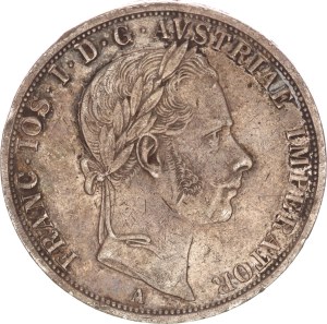 Franz Joseph I.(1848-1916), 2 florin, A, Wien, R!, 1862