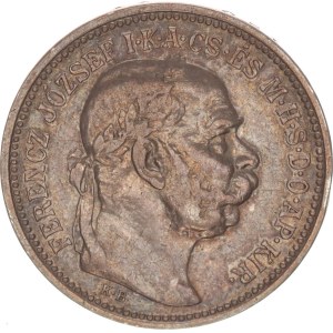 Franz Joseph I.(1848-1916), 1 korona, KB, Kremnitz, R!, 1913