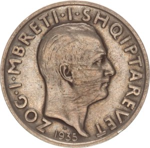 Zog I.,1 franga Ar, 1935