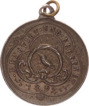 silver medal, Karlsbrücke-Renovient and Wiederöffnet, 24mm, 1892