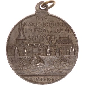 silver medal, Karlsbrücke-Renovient and Wiederöffnet, 24mm, 1892