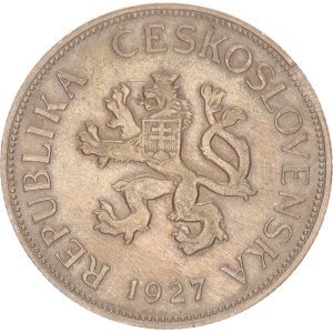 5 korun, test mark on edge, 1927