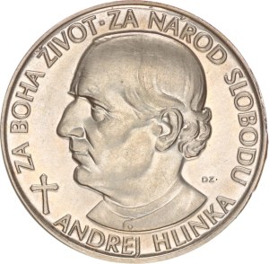 silver medal, Andrej Hlinka, after 1993, 27mm, 1993