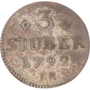 Karl Theodor, 3 stüber,1792