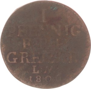 Altere Linie zu Obergreiz Heinrich XIII., pfennig,1806