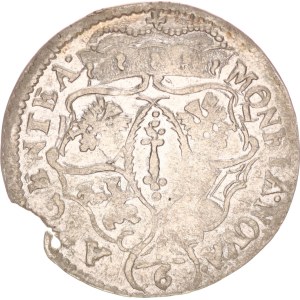 Friedrich Wilhelm, 1/6 taler, IL, Berlin, flan error, RR!,1674