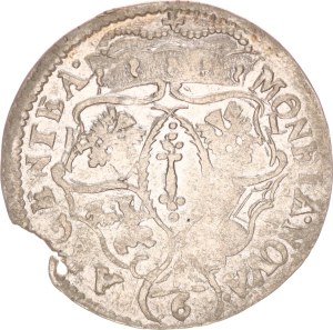Friedrich Wilhelm, 1/6 taler, IL, Berlin, flan error, RR!,1674