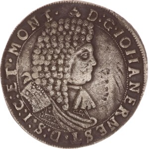 Johann Ernst, 2/3 taler, Weimar, Inner circle on both sides,1677