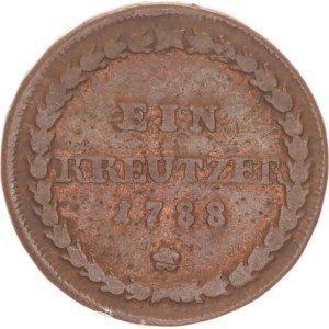 Karl II. August, 1 kreuzer,1788