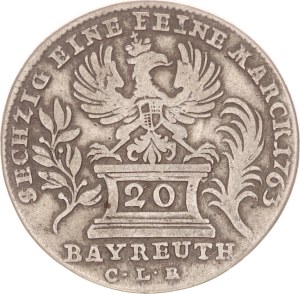 20 kreuzer CLR,1763