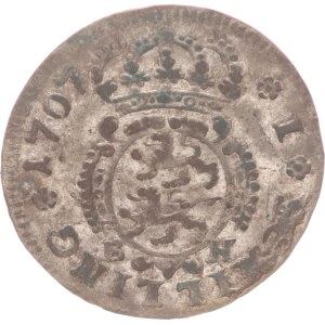 Karl Friedrich, 1 schilling, BH,1707