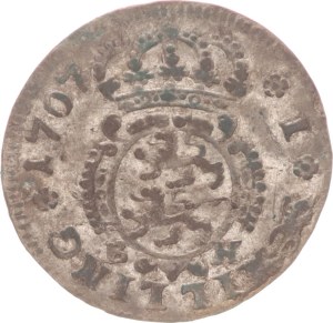 Karl Friedrich, 1 schilling, BH,1707